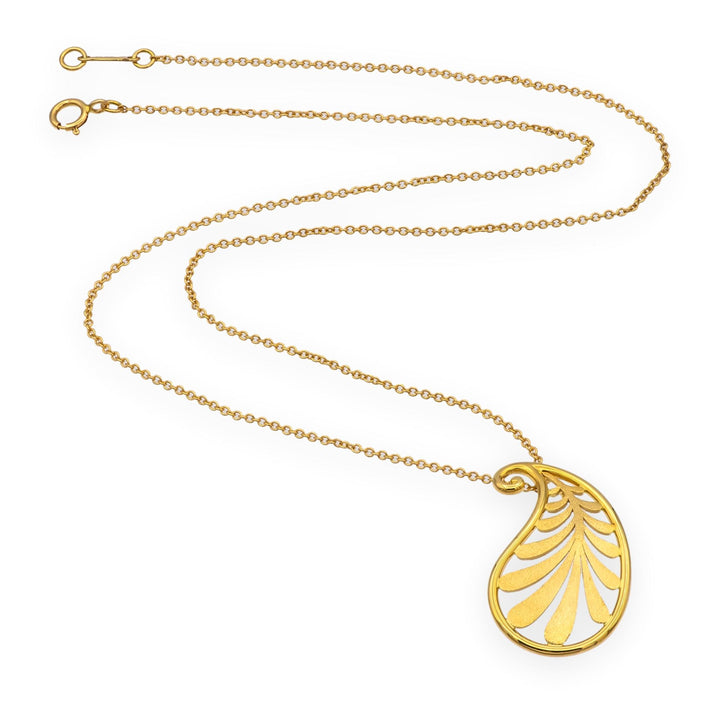 Tiffany & Co. 18K Gold Paloma Picasso Villa Palm Pendant Necklace