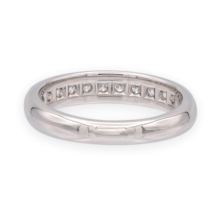 Tiffany & Co. Lucida Platinum Half Circle Channel-Set Diamond Band 4mm .55ct