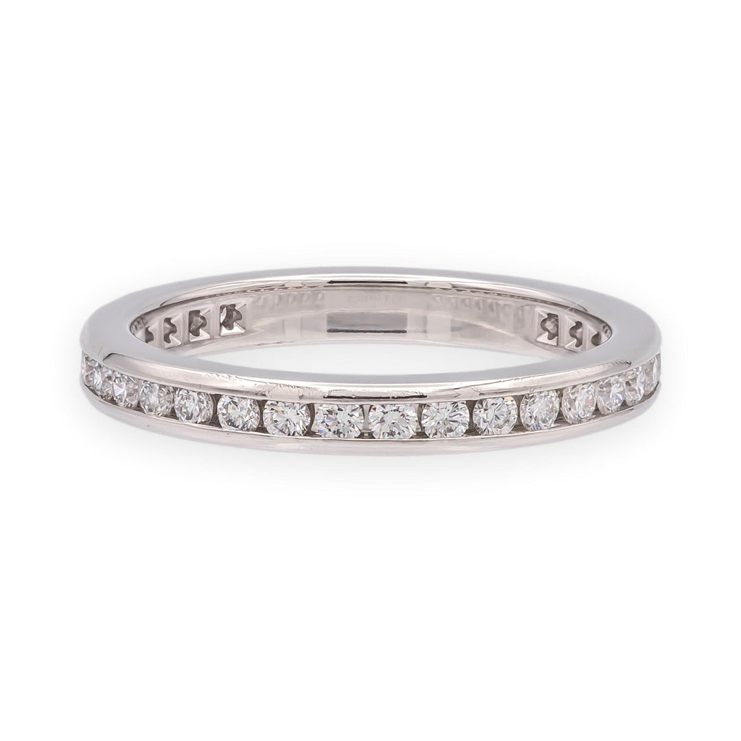 Tiffany & Co. Plat Full Circle 2.6mm Channel-Set Diamond Eternity Band Ring 5.25