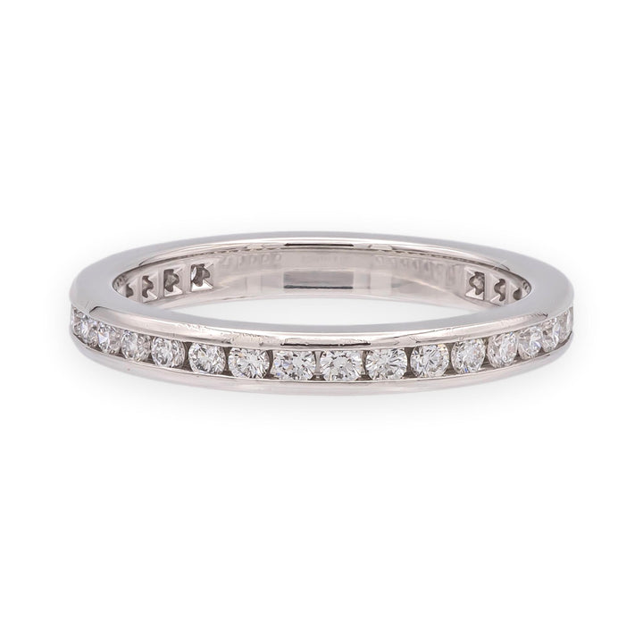 Tiffany & Co. Plat Full Circle 2.6mm Channel-Set Diamond Eternity Band Ring 5.25