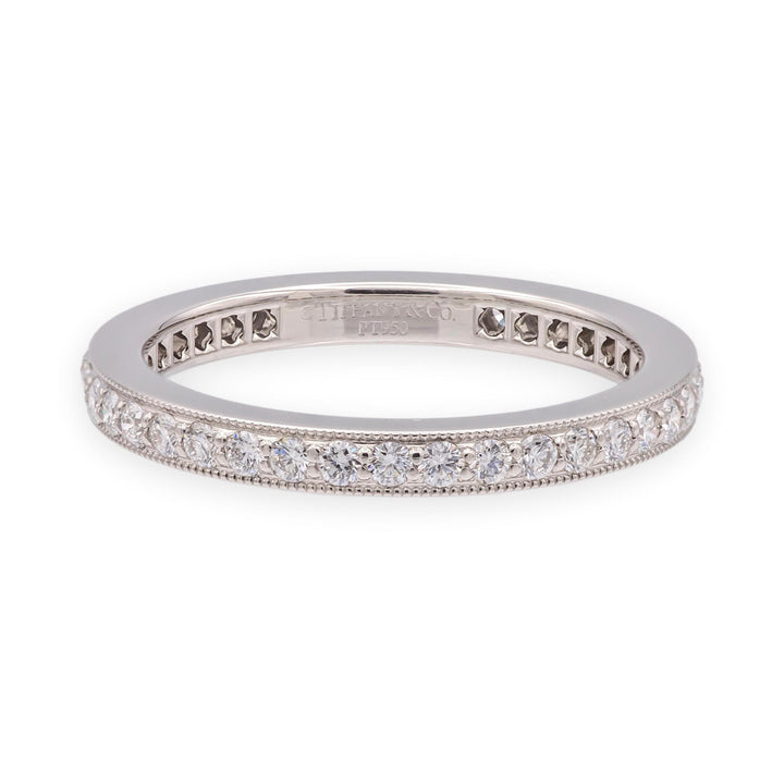 Tiffany & Co. Legacy Platinum Full Circle Diamond Band 2.3mm .45ct Size 5.25