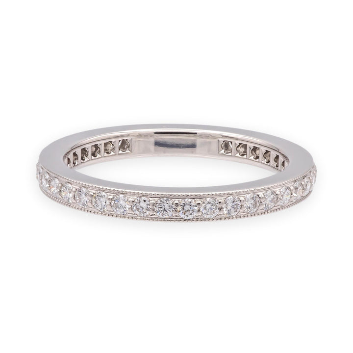 Tiffany & Co. Legacy Platinum Full Circle Diamond Band 2.3mm .45ct Size 5.25