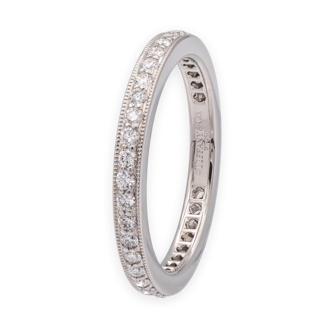 Tiffany & Co. Legacy Platinum Full Circle Diamond Band 2.3mm .45ct Size 5.25