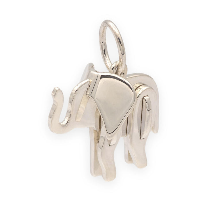 Tiffany & Co. Save The Wild Elephant Charm Necklace Sterling Silver 925 16"