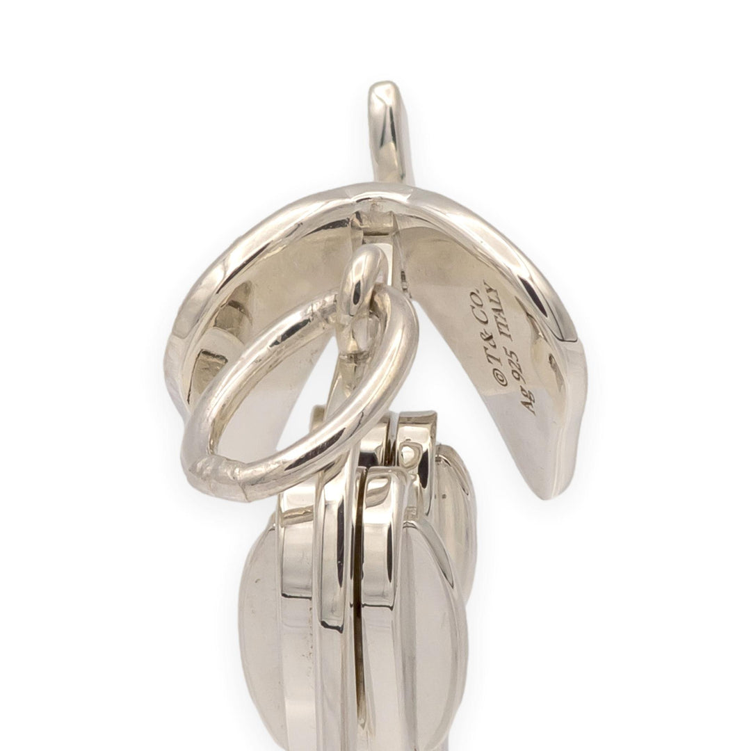 Tiffany & Co. Save The Wild Elephant Charm Necklace Sterling Silver 925 16"