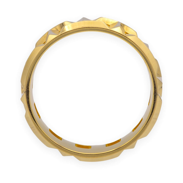 Tiffany & Co. T True 8mm Ring 18K Yellow Gold Band Size 9.25