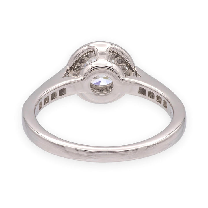 Tiffany & Co. Platinum .82 Ct Center Round Legacy Diamond Engagement Ring GVS1