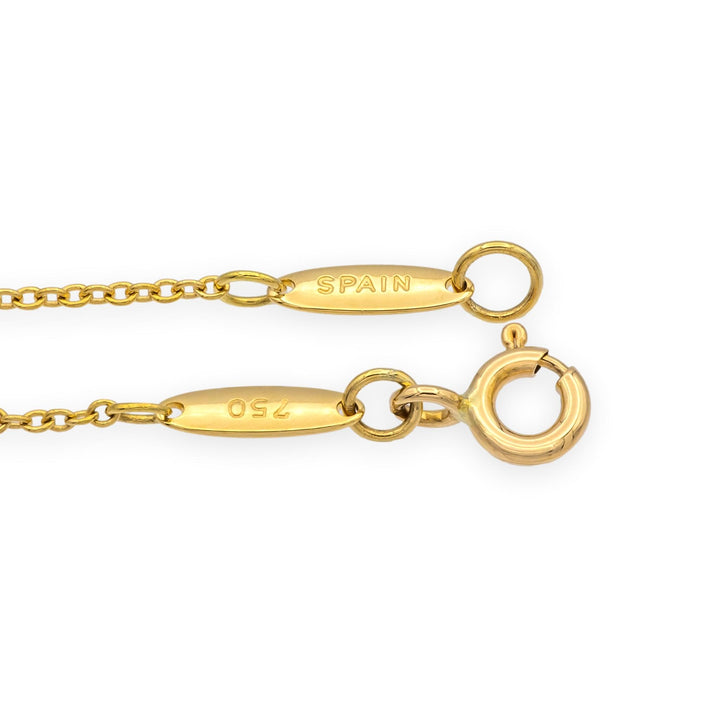 Tiffany & Co. Elsa Peretti 18K Yellow Gold Madonna Pendant Necklace 16"