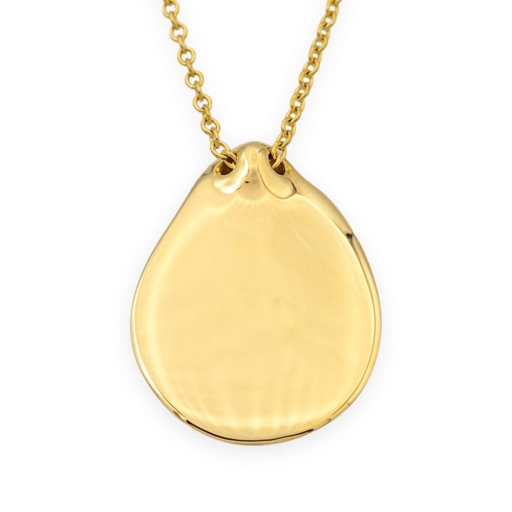Tiffany & Co. Elsa Peretti 18K Yellow Gold Madonna Pendant Necklace 16"