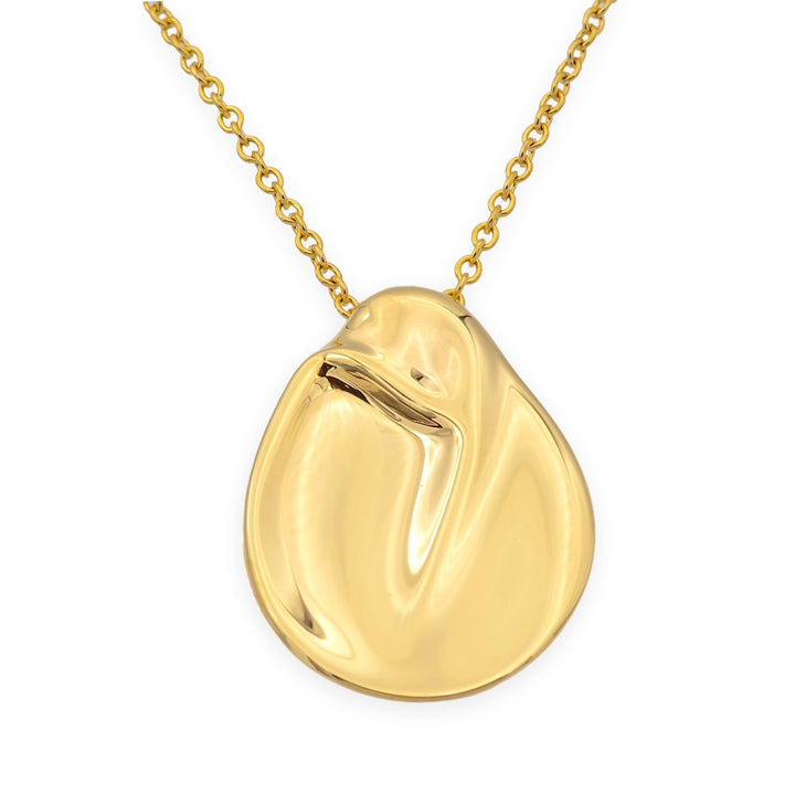 Tiffany & Co. Elsa Peretti 18K Yellow Gold Madonna Pendant Necklace 16"