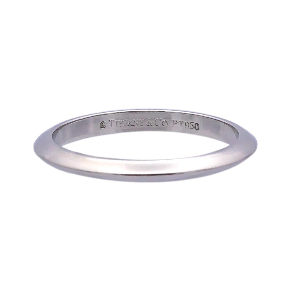 Tiffany & Co. Platinum Knife-Edge Wedding Band Ring 2mm