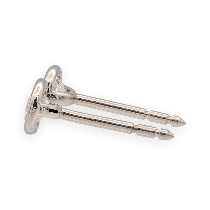 Tiffany & Co. Elsa Peretti Platinum .46ct Diamonds by the Yard Stud Earrings