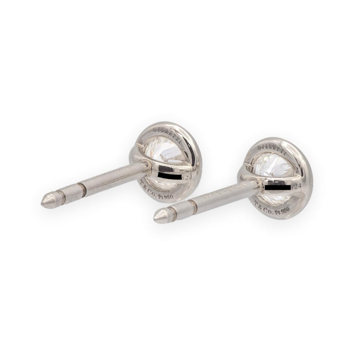 Tiffany & Co. Elsa Peretti Platinum .46ct Diamonds by the Yard Stud Earrings
