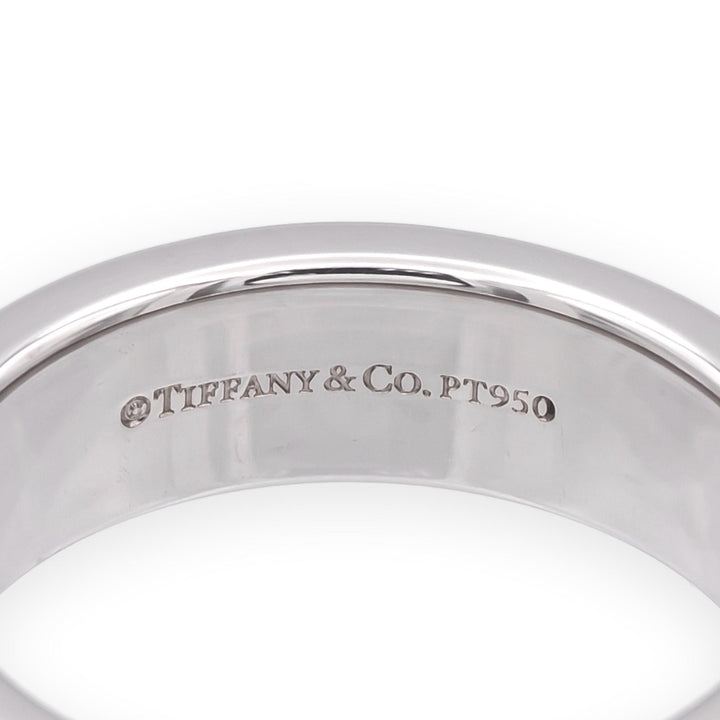 Tiffany & Co Platinum Together Double Milgrain Wedding Band 6 mm Size 7.5