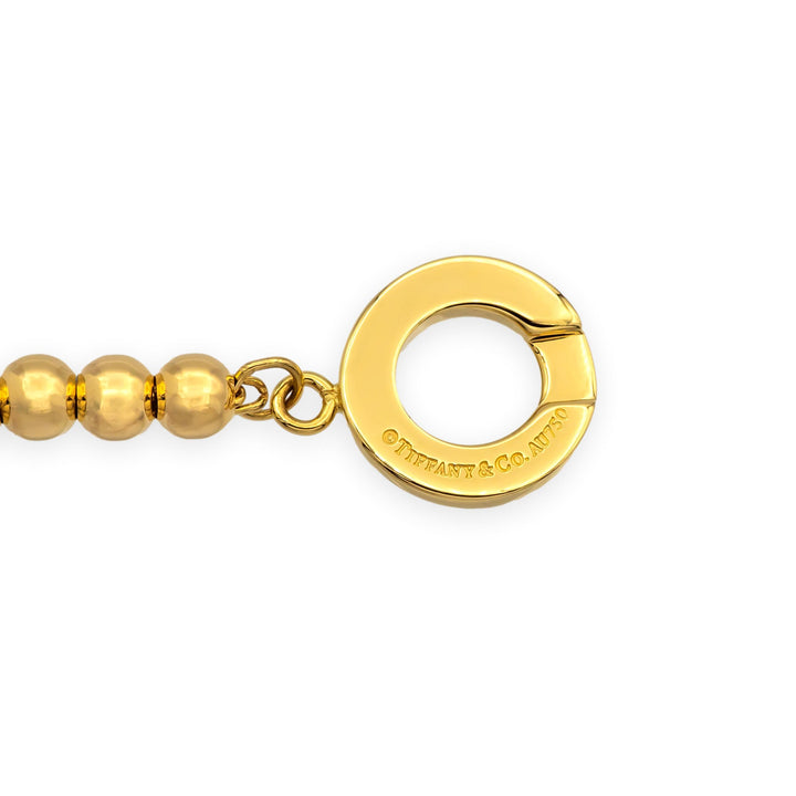 Tiffany & Co. Vintage 18K Yellow Gold Toggle Bead Bracelet 7" – 8.5"