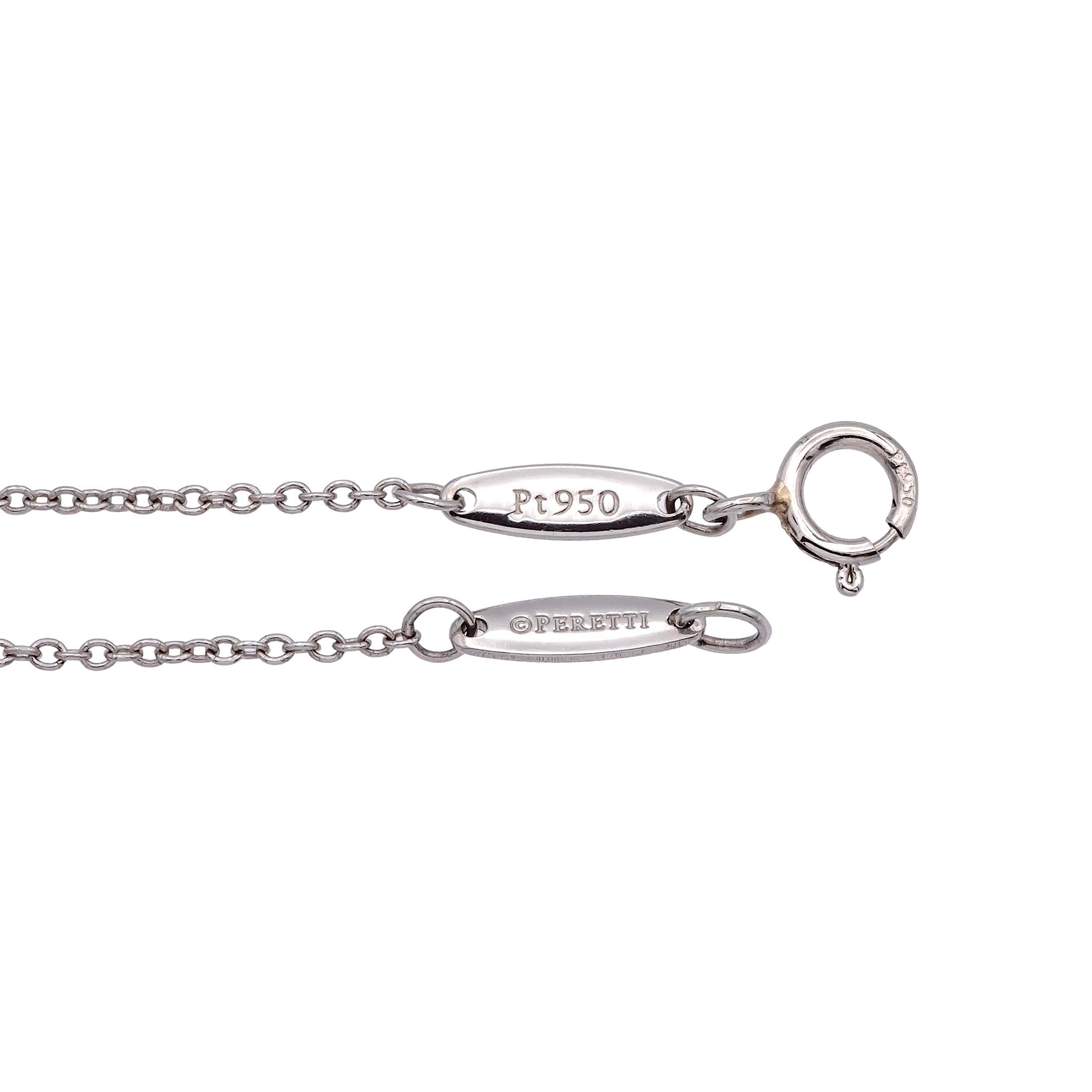 Tiffany & Co. Elsa Peretti Diamonds by the Yard Necklace Platinum