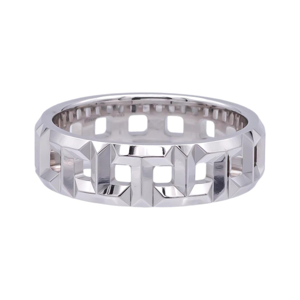 Tiffany & Co. True Wide Band Ring in 18K White Gold – 5.5mm, Size 6