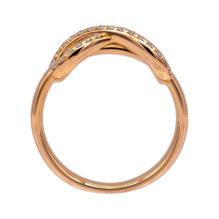 Tiffany & Co. Infinity Ring in 18K Rose Gold with Diamonds