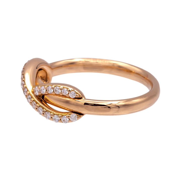 Tiffany & Co. Infinity Ring in 18K Rose Gold with Diamonds