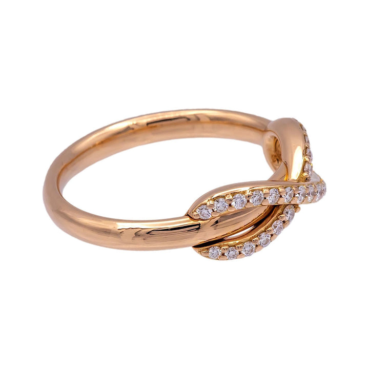 Tiffany & Co. Infinity Ring in 18K Rose Gold with Diamonds