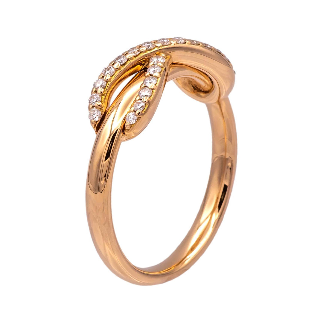 Tiffany & Co. Infinity Ring in 18K Rose Gold with Diamonds