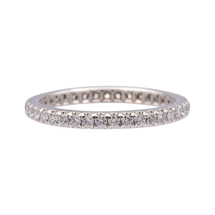 Tiffany and Co. Platinum Soleste Full Circle Round Diamond Band Size 5