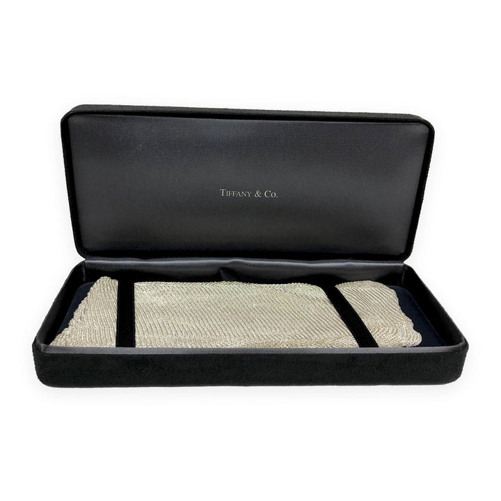 Tiffany & Co. Elsa Peretti Sterling Silver Mesh Tie Scarf Necklace 41.5" Large