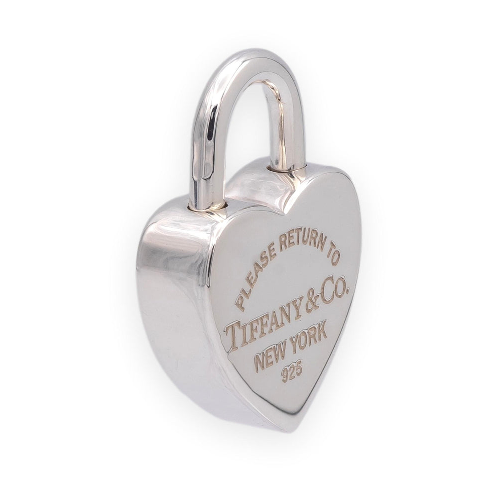 Tiffany & Co. Return to Tiffany Heart Lock Pendant Charm Sterling Silver