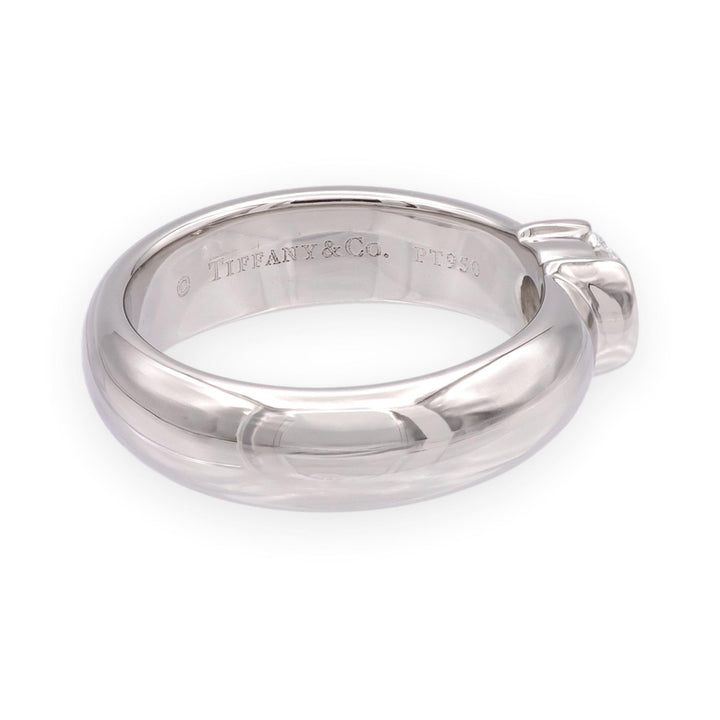 Tiffany & Co. 0.48ct Platinum Etoile Solitaire Diamond Engagement Ring F-G VVS