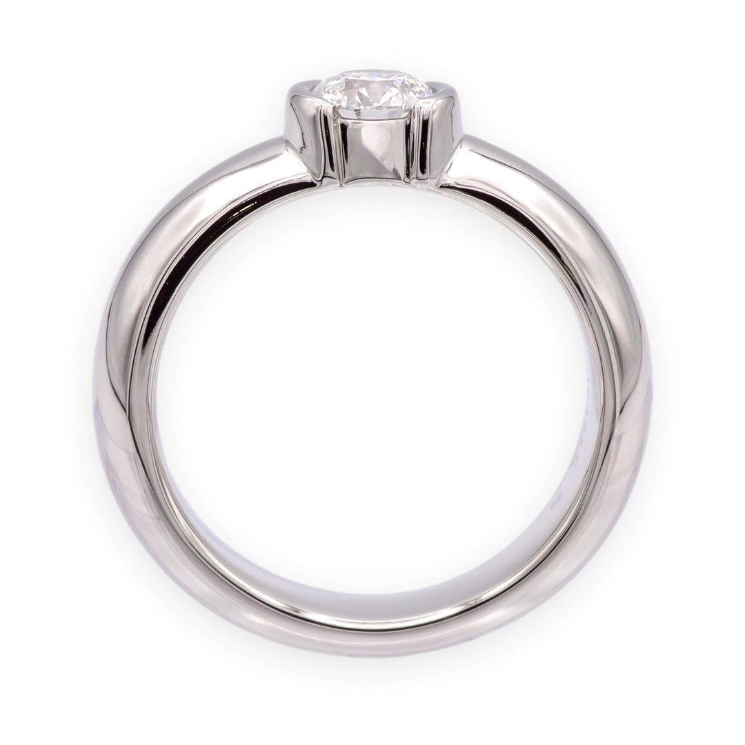 Tiffany & Co. 0.48ct Platinum Etoile Solitaire Diamond Engagement Ring F-G VVS