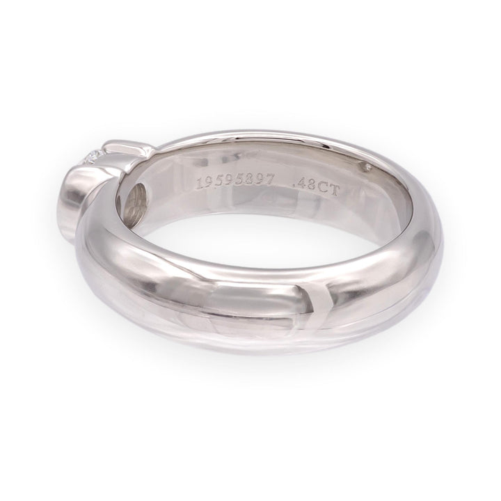 Tiffany & Co. 0.48ct Platinum Etoile Solitaire Diamond Engagement Ring F-G VVS