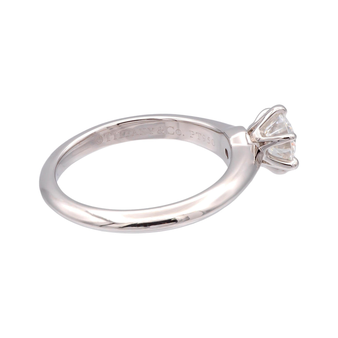 Tiffany & Co Platinum .74ct Diamond Solitaire Engagement Ring H VS2
