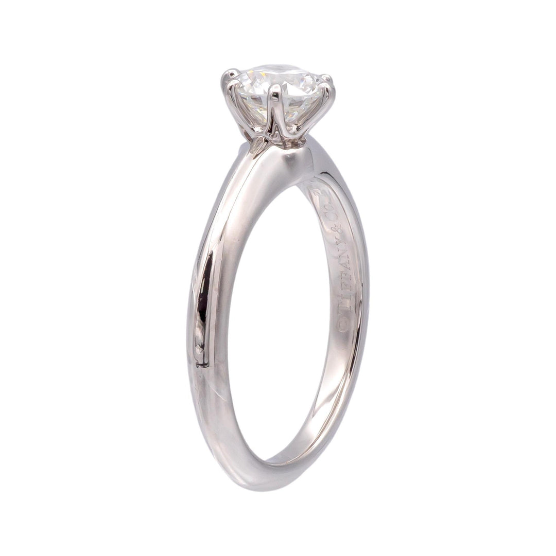 Tiffany & Co Platinum .74ct Diamond Solitaire Engagement Ring H VS2