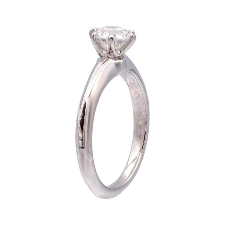Tiffany & Co Platinum .74ct Diamond Solitaire Engagement Ring H VS2
