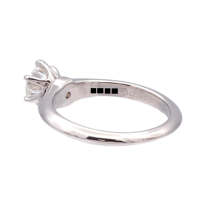 Tiffany & Co Platinum .74ct Diamond Solitaire Engagement Ring H VS2