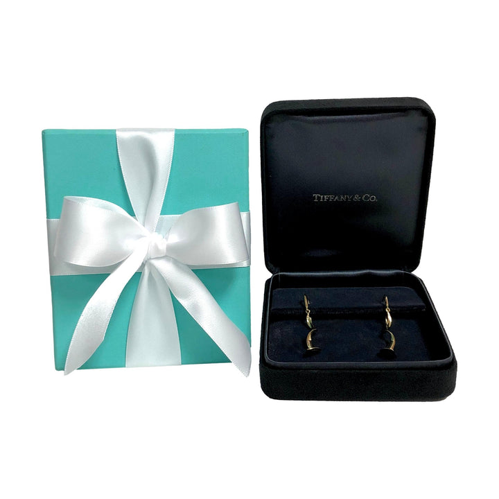 Tiffany & Co. 18K Yellow Gold Frank Gehry Orchid Drop Earrings