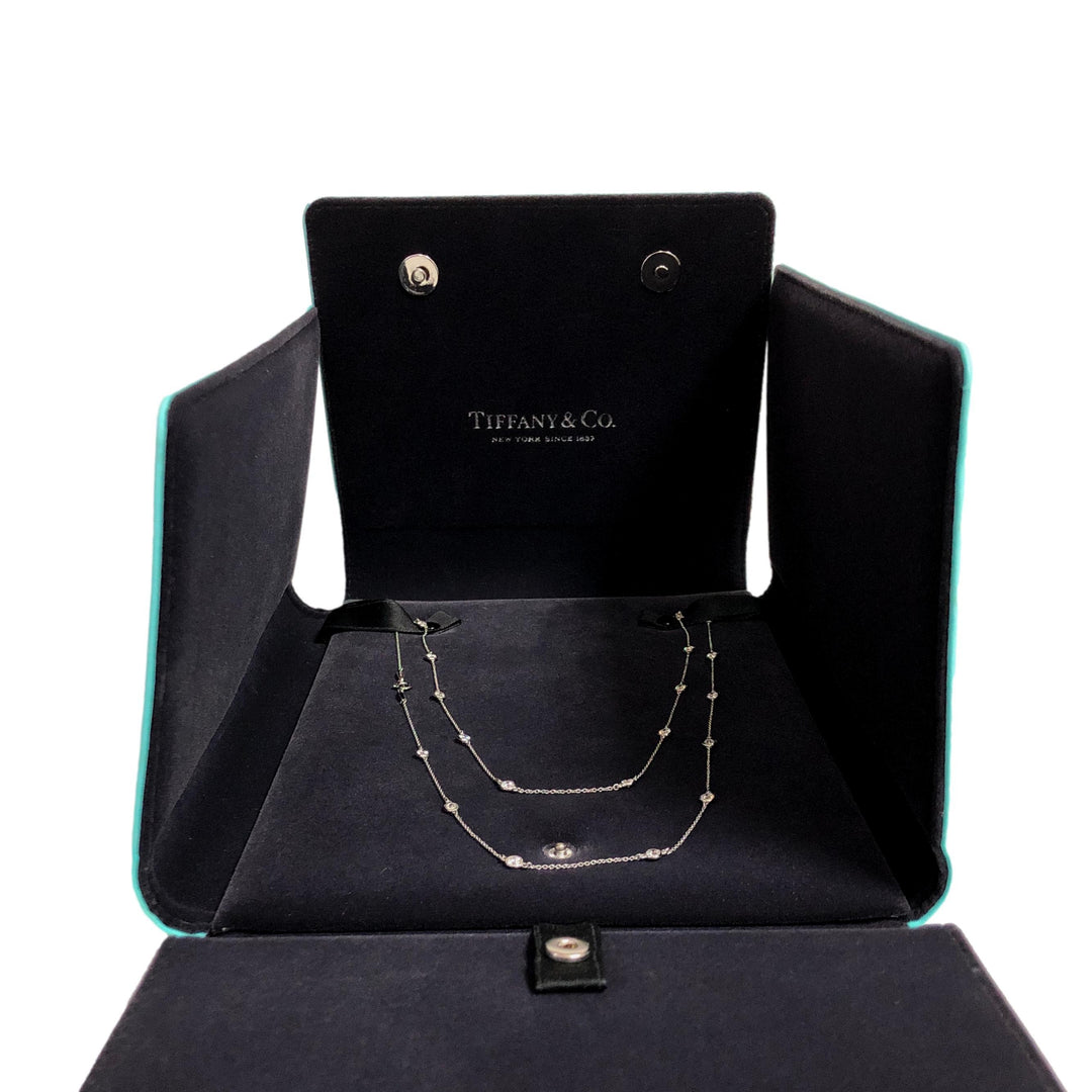 Tiffany & Co. Elsa Peretti Diamonds by the Yard Necklace Platinum 2.70 Cts 30"