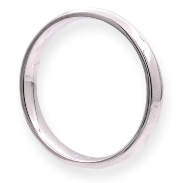Van Cleef & Arpels Tendrement Platinum 3mm Wedding Band Ring Size 6.5