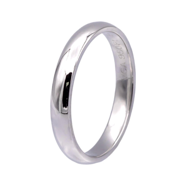 Van Cleef Arpels Tendrement Platinum 3mm Wedding Band Ring Size