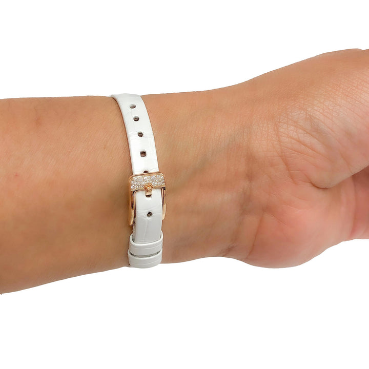 Ladie's Van Cleef & Arpels 18K Rose Gold Sweet Alhambra Diamond Watch 23mm