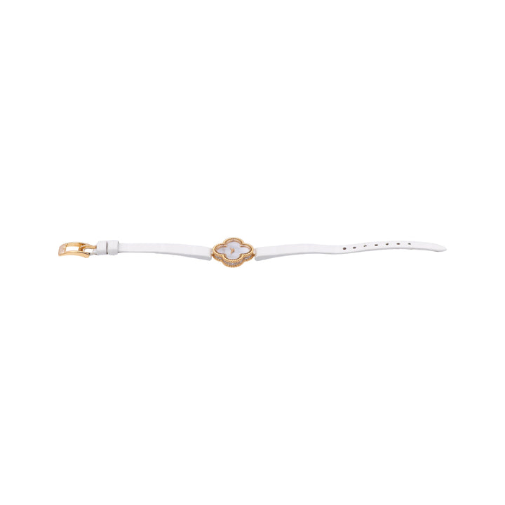 Ladie's Van Cleef & Arpels 18K Rose Gold Sweet Alhambra Diamond Watch 23mm