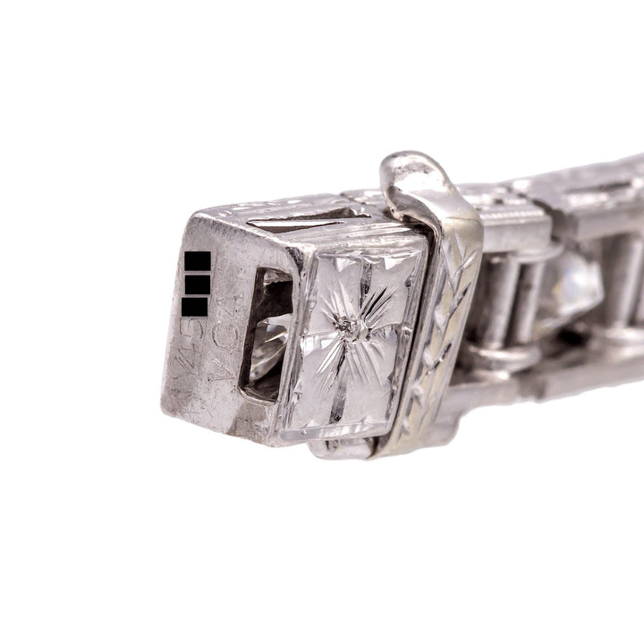 Van Cleef & Arpels Art Deco Old Euro Diamond Bracelet in Platinum – 1930s