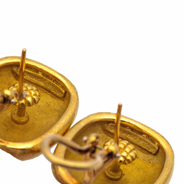 Vintage Angela Cummings Tiffany & Co. 18K Yellow Gold Clip Earrings – Circa 1980