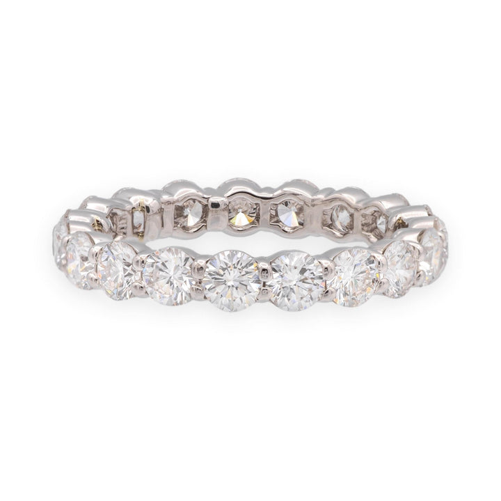Vintage Harry Winston Platinum Full Eternity Diamond Band 2.98ct 3.5mm Size 8