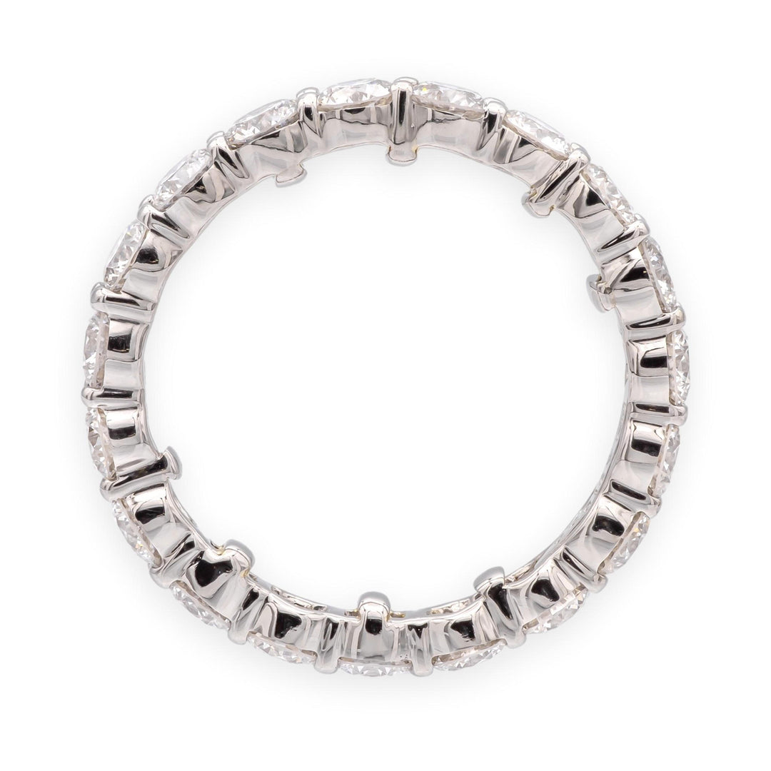 Vintage Harry Winston Platinum Full Eternity Diamond Band 2.98ct 3.5mm Size 8