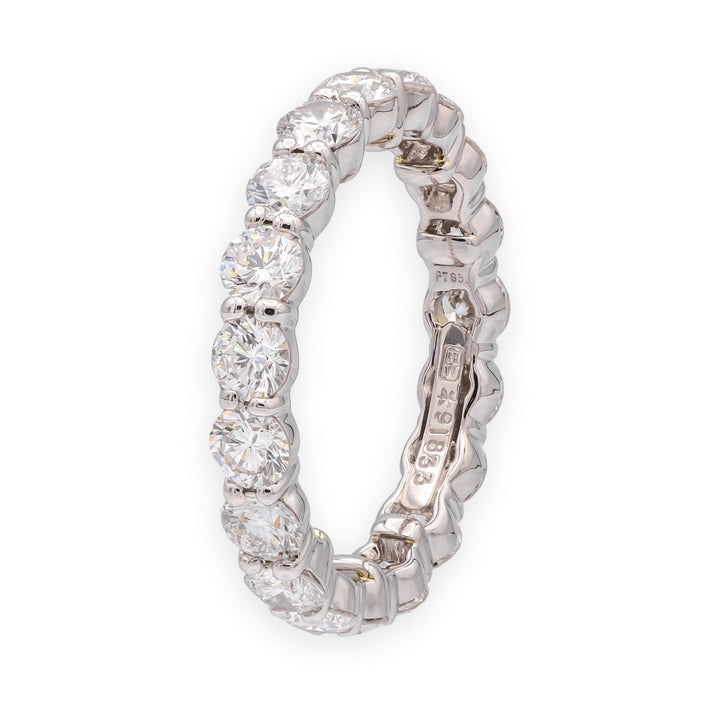 Vintage Harry Winston Platinum Full Eternity Diamond Band 2.98ct 3.5mm Size 8