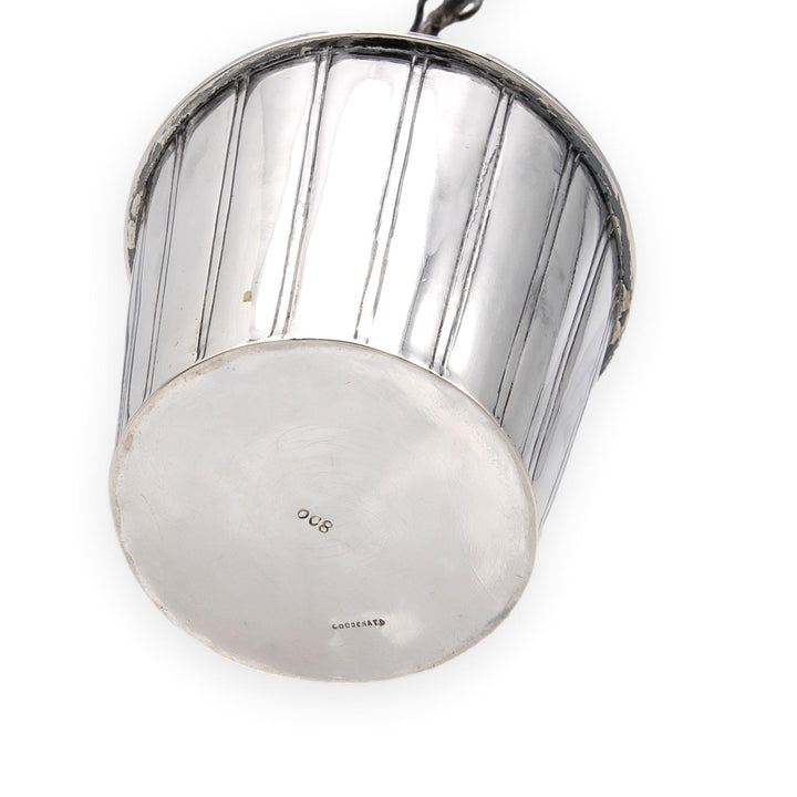 Attilio Codognato Signed 800 Silver & Red Coral Holly Tree Objet d'Art, Ca. 1990