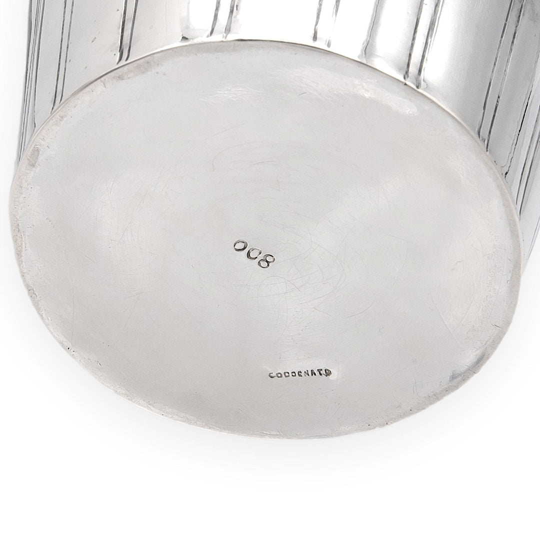 Attilio Codognato Signed 800 Silver & Red Coral Holly Tree Objet d'Art, Ca. 1990