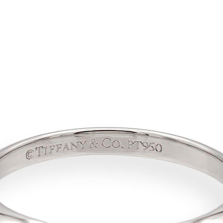 Vintage Tiffany & Co. Platinum Knife-Edge Wedding Band Ring 2 mm Sz 5.5