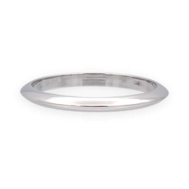 Vintage Tiffany & Co. Platinum Knife-Edge Wedding Band Ring 2 mm Size 7